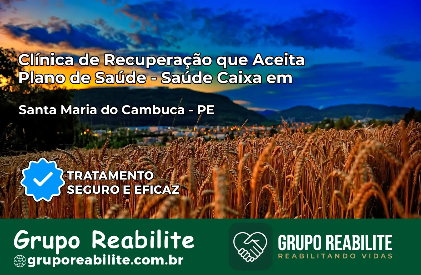 Clínica de Recuperação Saúde Caixa em Santa Maria do Cambucá – PE | Cobertura 100%