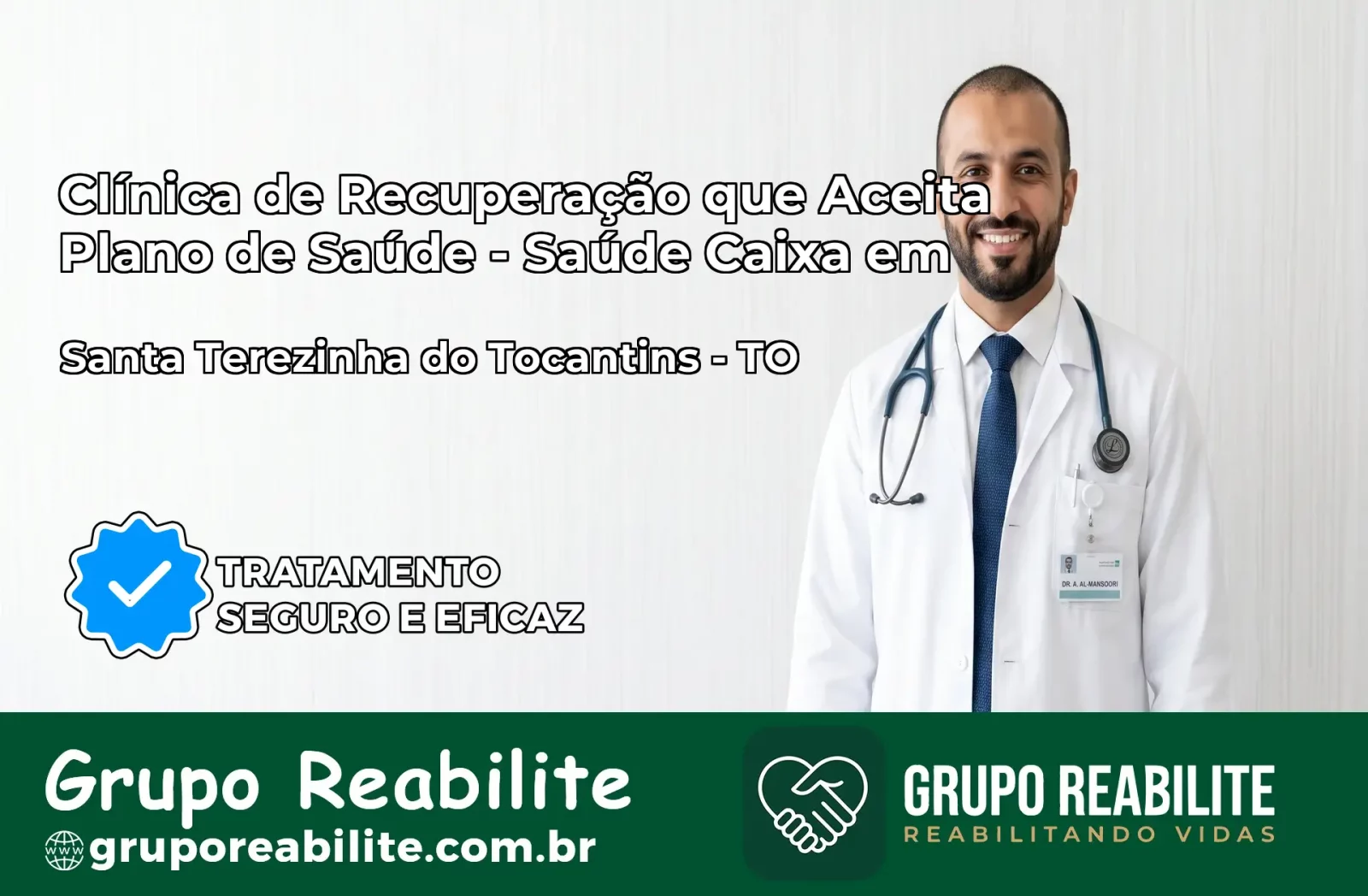 Clínica de Recuperação Saúde Caixa em Santa Terezinha do Tocantins – TO | Cobertura 100%