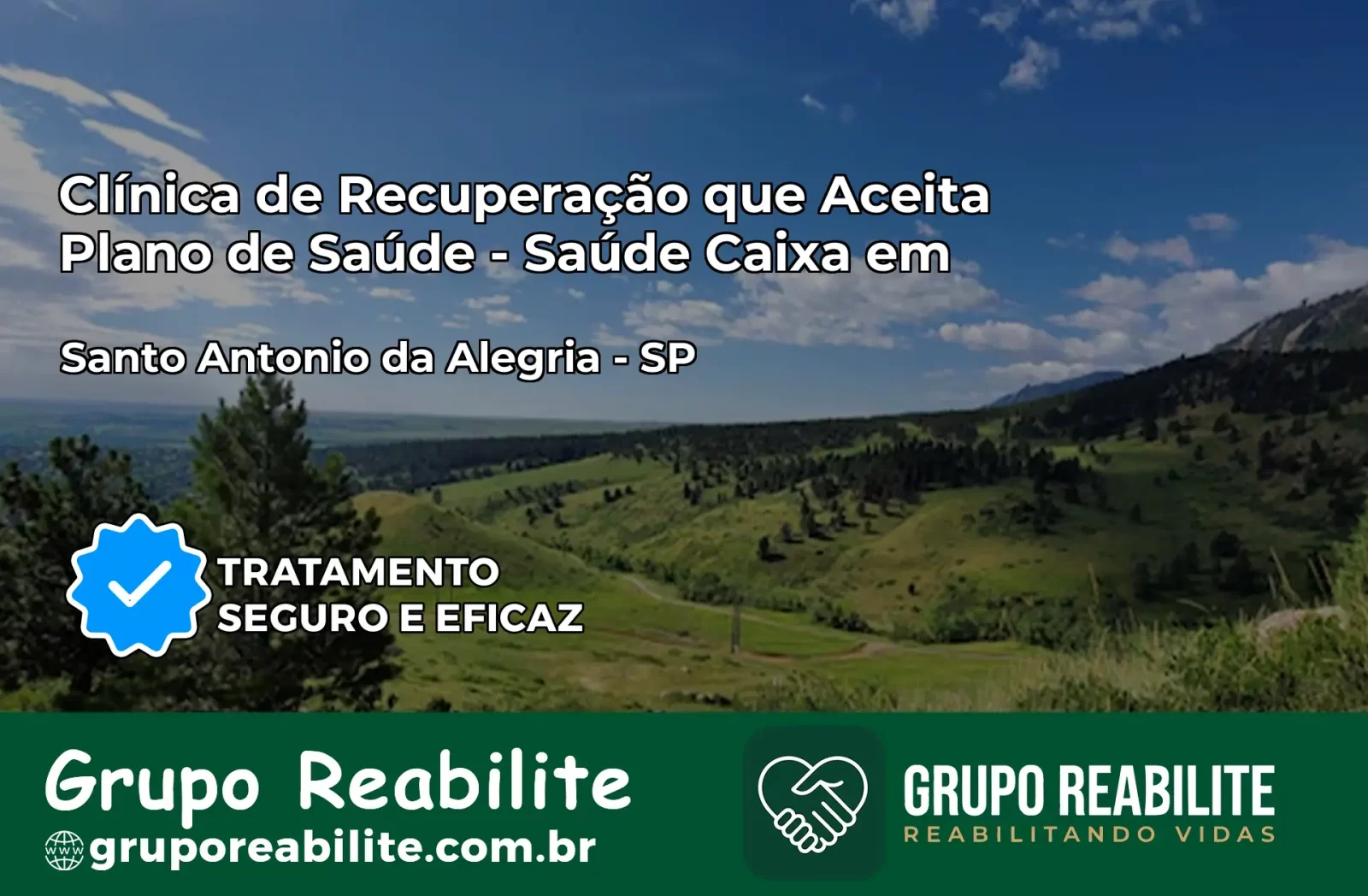 Clínica de Recuperação Saúde Caixa em Santo Antônio da Alegria – SP | Cobertura 100%