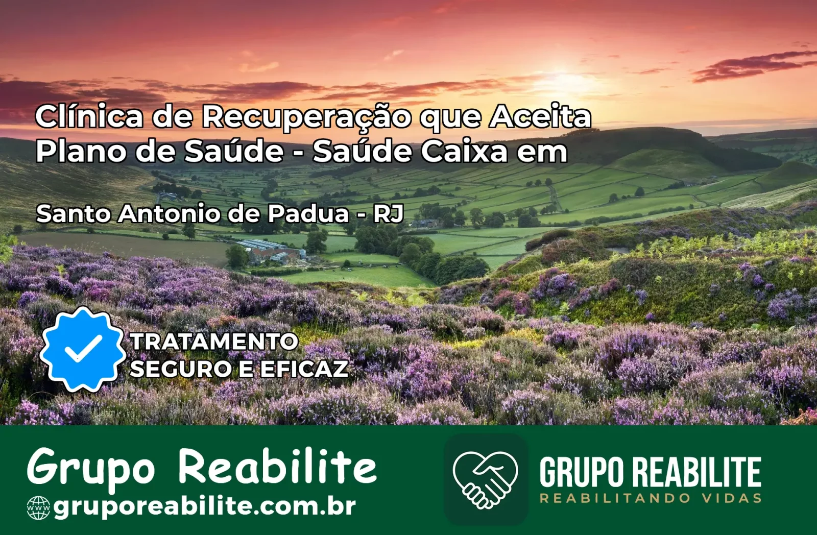 Clínica de Recuperação Saúde Caixa em Santo Antônio de Pádua – RJ | Cobertura 100%