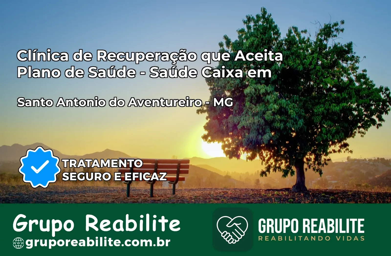 Clínica de Recuperação Saúde Caixa em Santo Antônio do Aventureiro – MG | Cobertura 100%