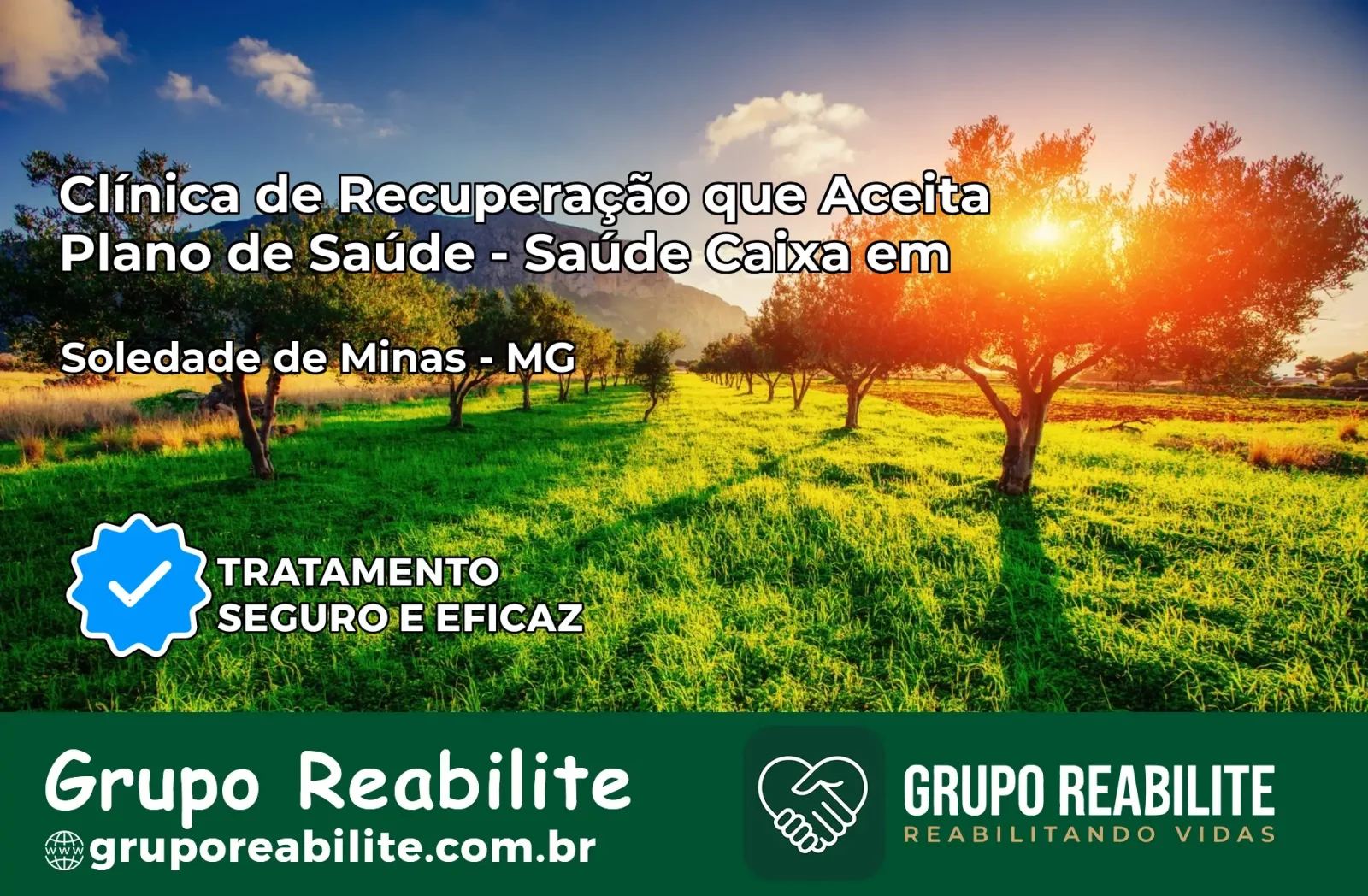 Clínica de Recuperação Saúde Caixa em Soledade de Minas – MG | Cobertura 100%