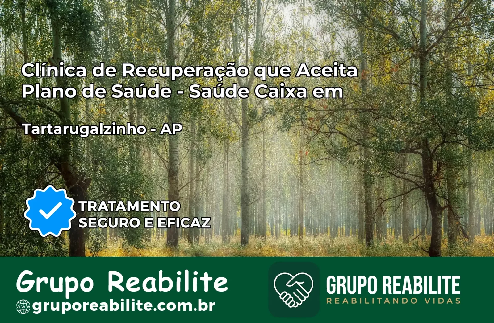 Clínica de Recuperação Saúde Caixa em Tartarugalzinho – AP | Cobertura 100%