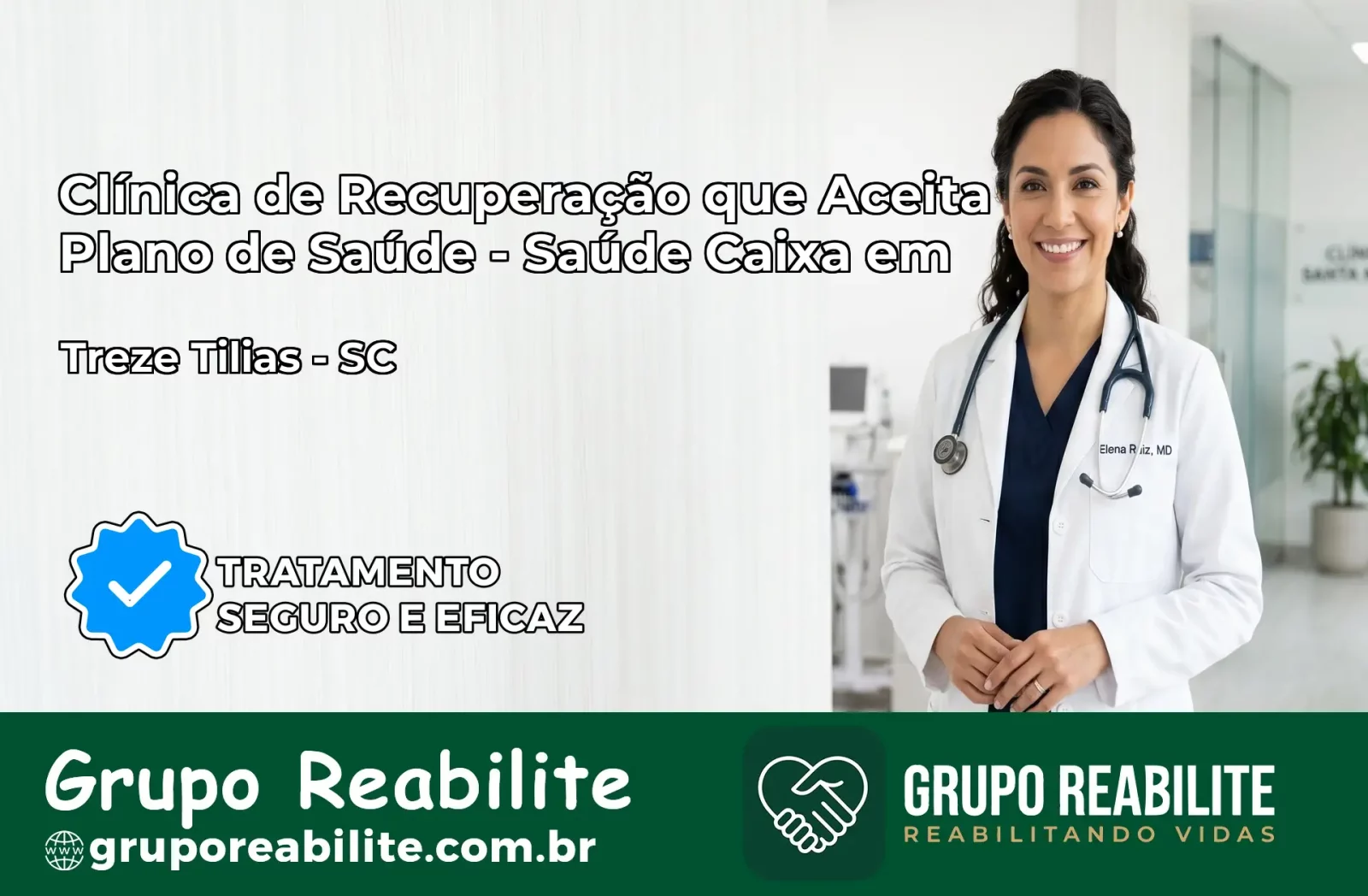 Clínica de Recuperação Saúde Caixa em Treze Tílias – SC | Cobertura 100%