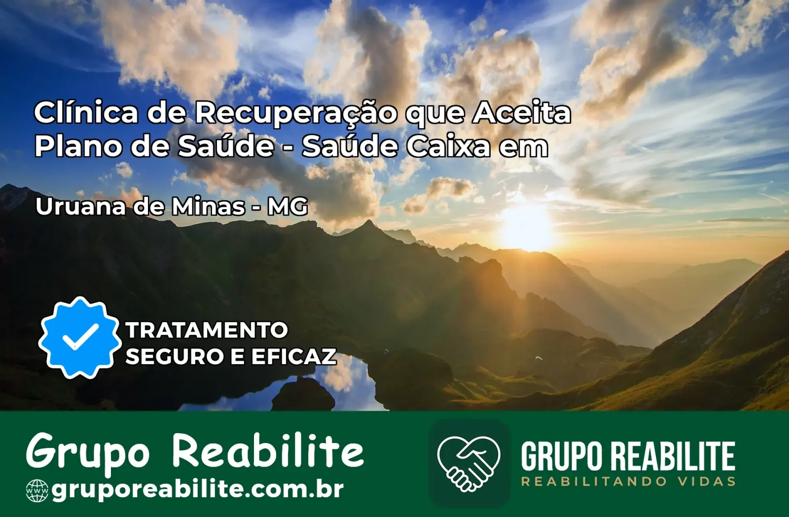 Clínica de Recuperação Saúde Caixa em Uruana de Minas – MG | Cobertura 100%