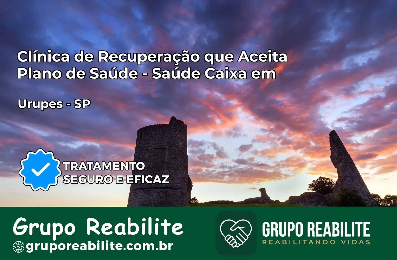 Clínica de Recuperação Saúde Caixa em Urupês – SP | Cobertura 100%