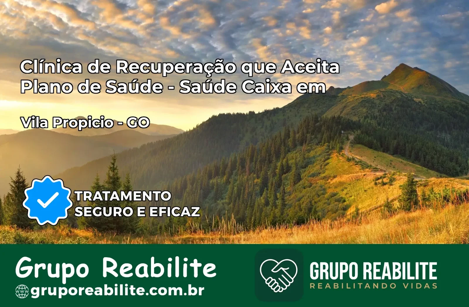 Clínica de Recuperação Saúde Caixa em Vila Propício – GO | Cobertura 100%