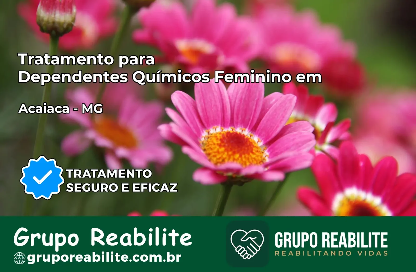 Tratamento para Dependentes Químicos Feminino em Acaiaca – MG