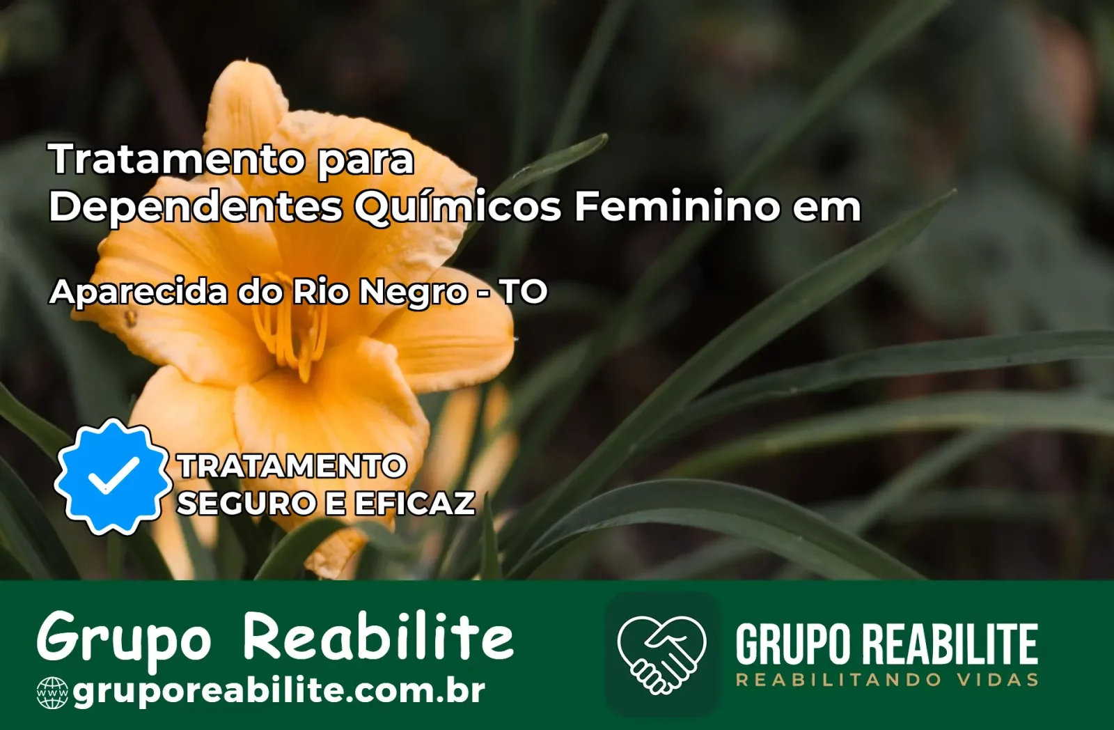 Tratamento para Dependentes Químicos Feminino em Aparecida do Rio Negro – TO