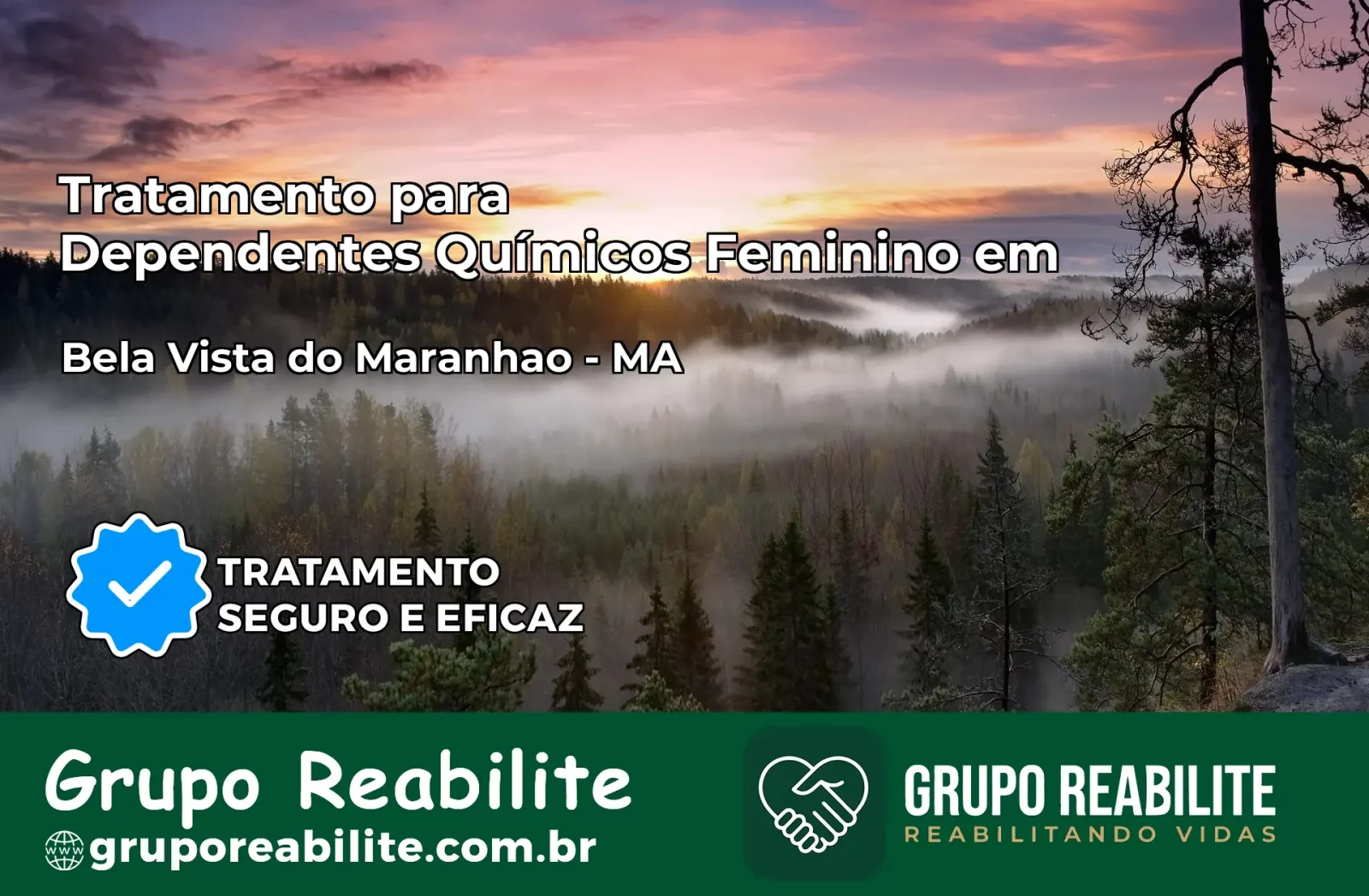 Tratamento para Dependentes Químicos Feminino em Bela Vista do Maranhão – MA