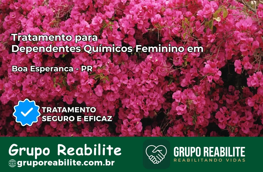 Tratamento para Dependentes Químicos Feminino em Boa Esperança – PR