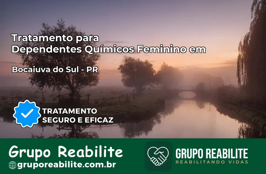 Tratamento para Dependentes Químicos Feminino em Bocaiúva do Sul – PR