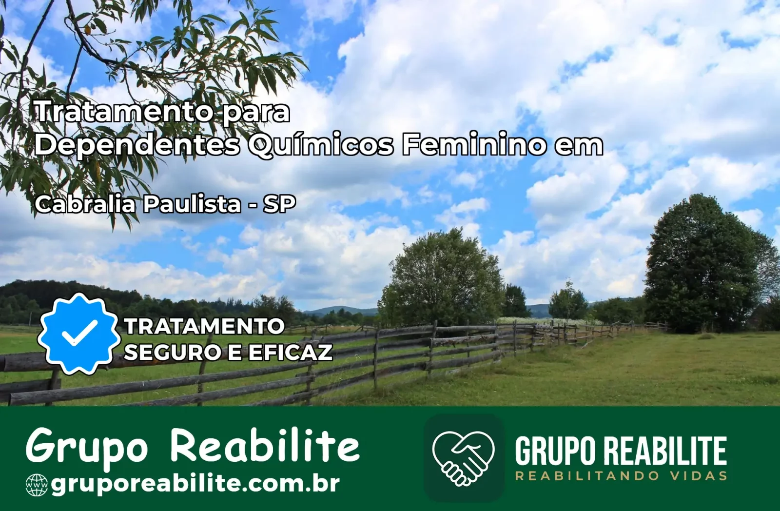 Tratamento para Dependentes Químicos Feminino em Cabrália Paulista – SP