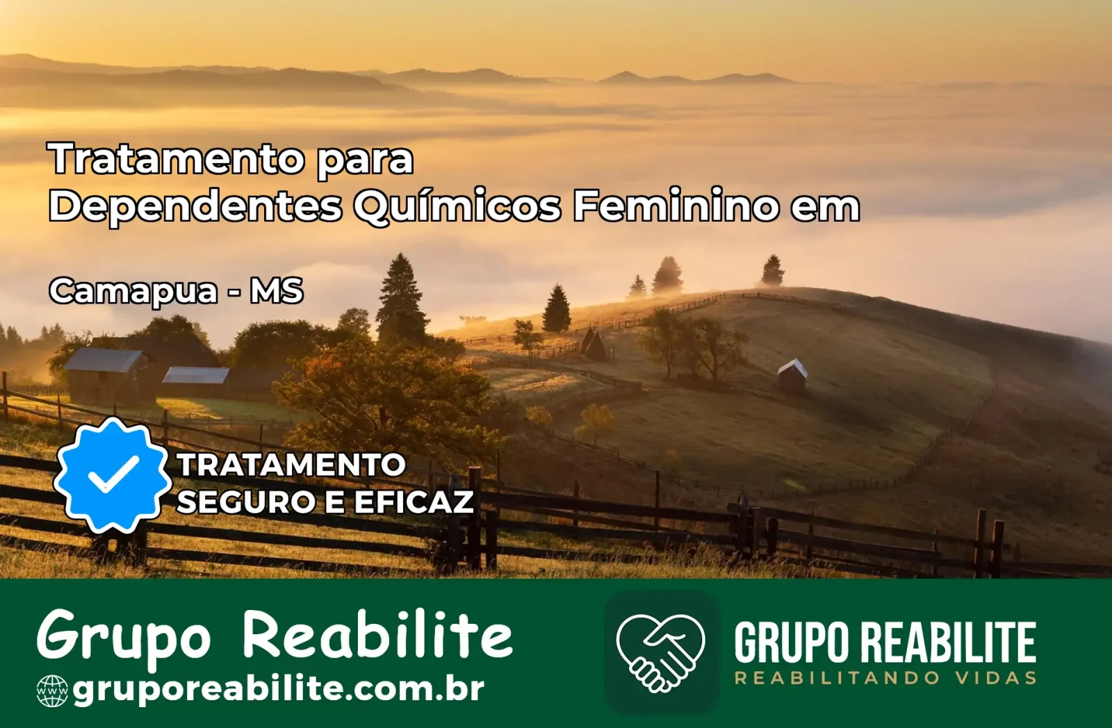 Tratamento para Dependentes Químicos Feminino em Camapuã – MS