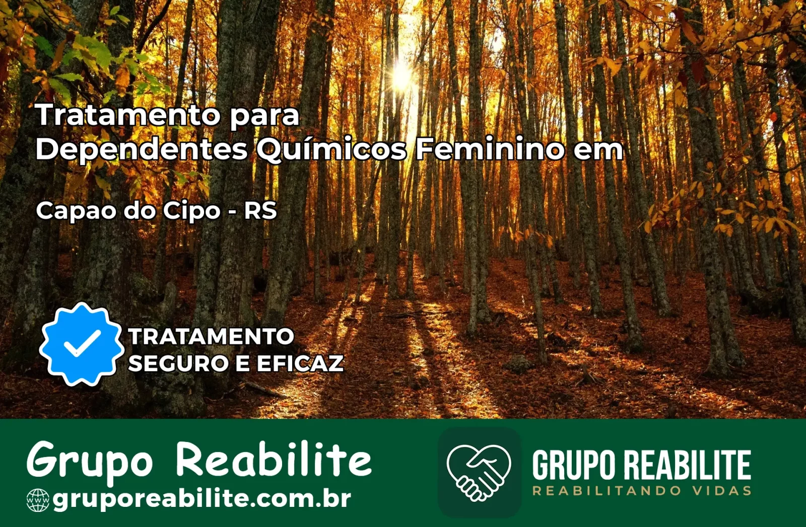 Tratamento para Dependentes Químicos Feminino em Capão do Cipó – RS