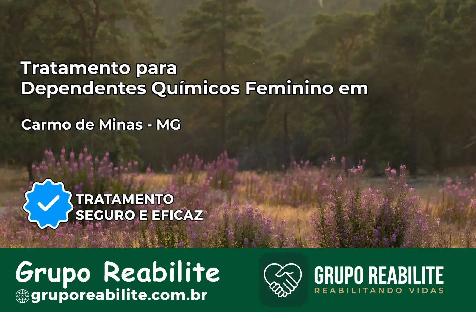 Tratamento para Dependentes Químicos Feminino em Carmo de Minas – MG
