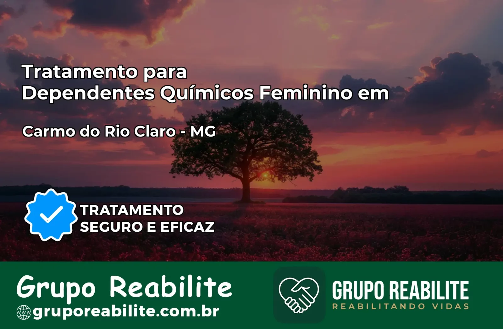 Tratamento para Dependentes Químicos Feminino em Carmo do Rio Claro – MG