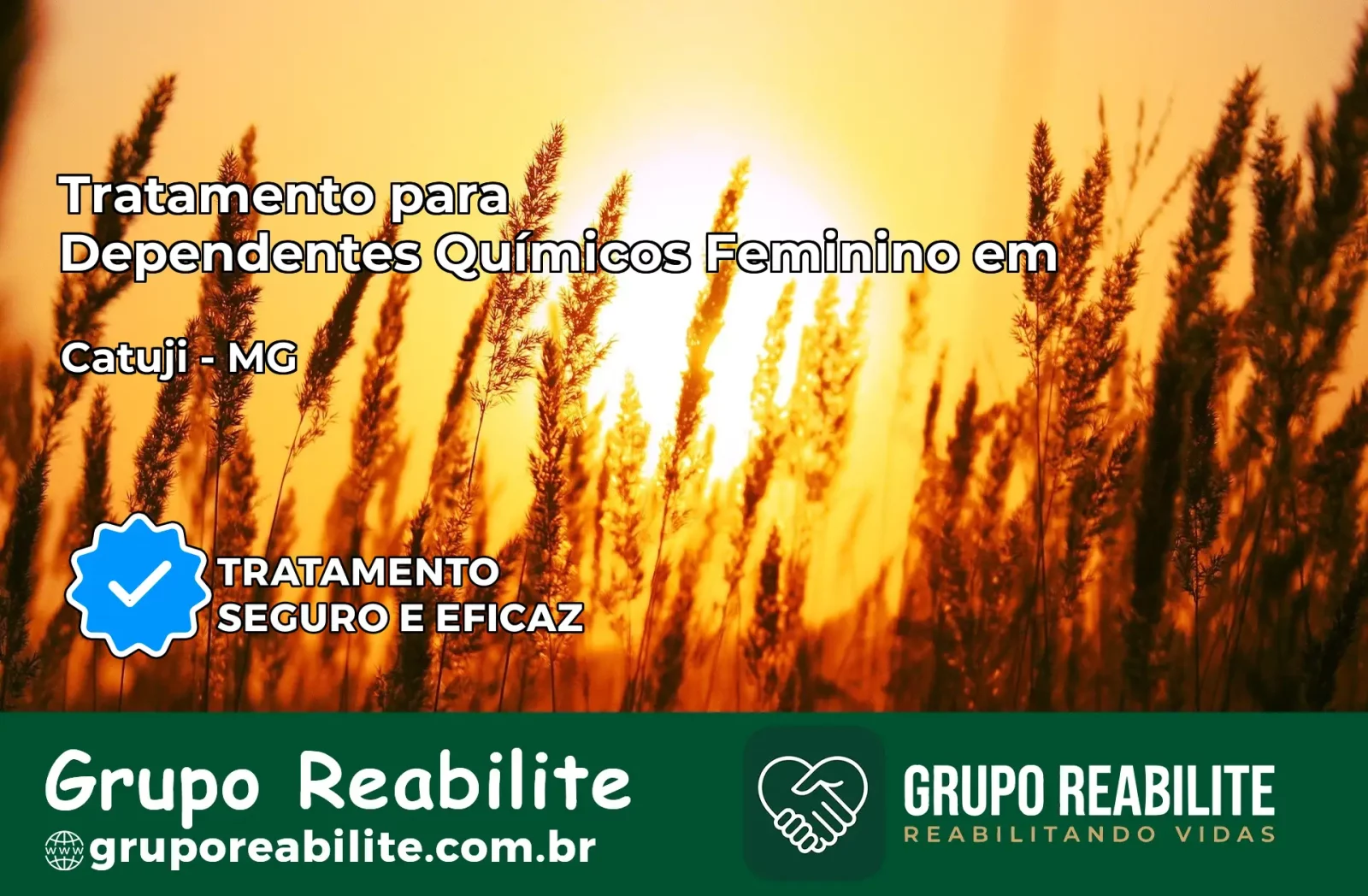 Tratamento para Dependentes Químicos Feminino em Catuji – MG