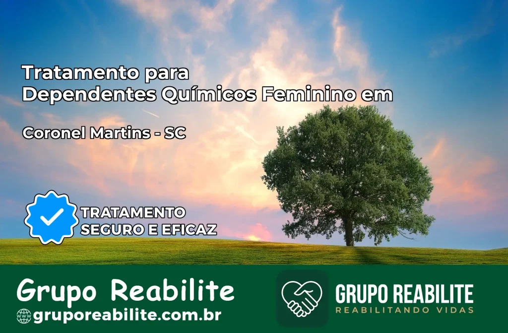 Tratamento para Dependentes Químicos Feminino em Coronel Martins – SC