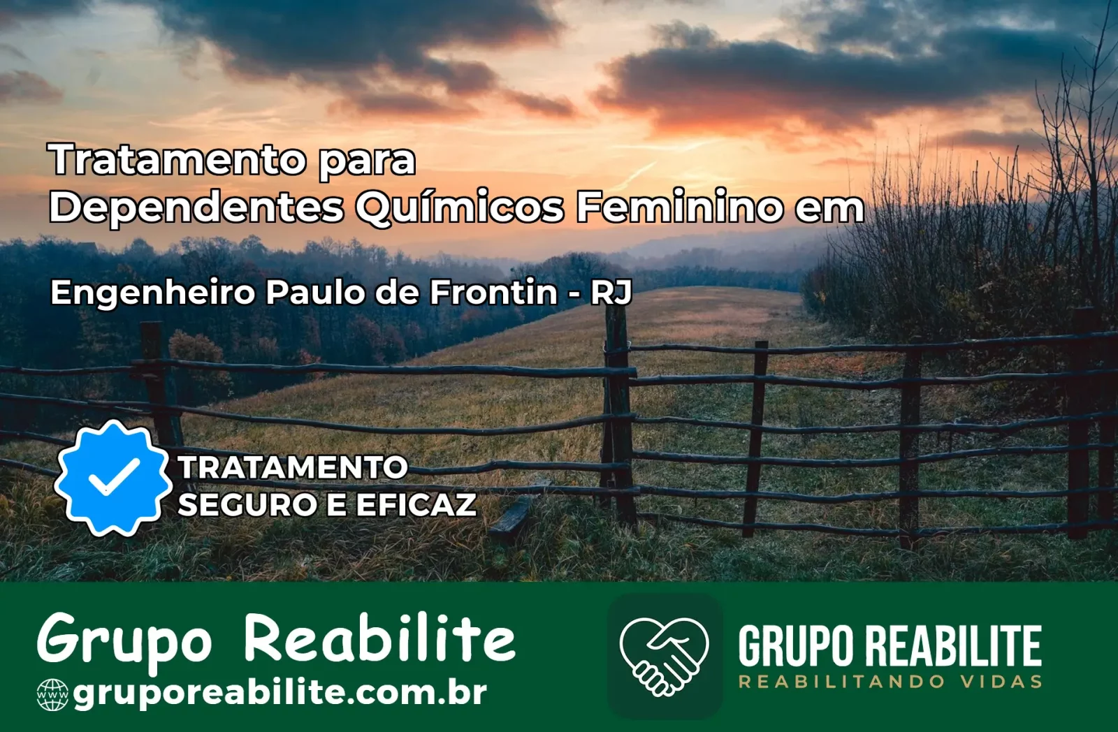 Tratamento para Dependentes Químicos Feminino em Engenheiro Paulo de Frontin – RJ
