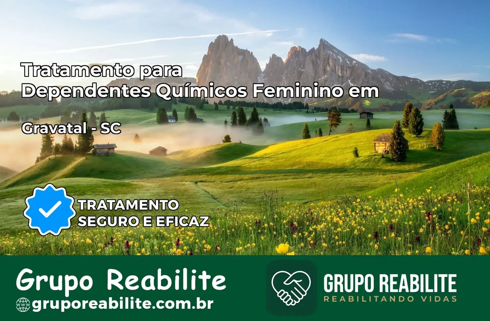 Tratamento para Dependentes Químicos Feminino em Gravatal – SC