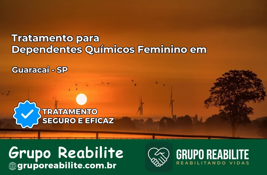Tratamento para Dependentes Químicos Feminino em Guaraçaí – SP