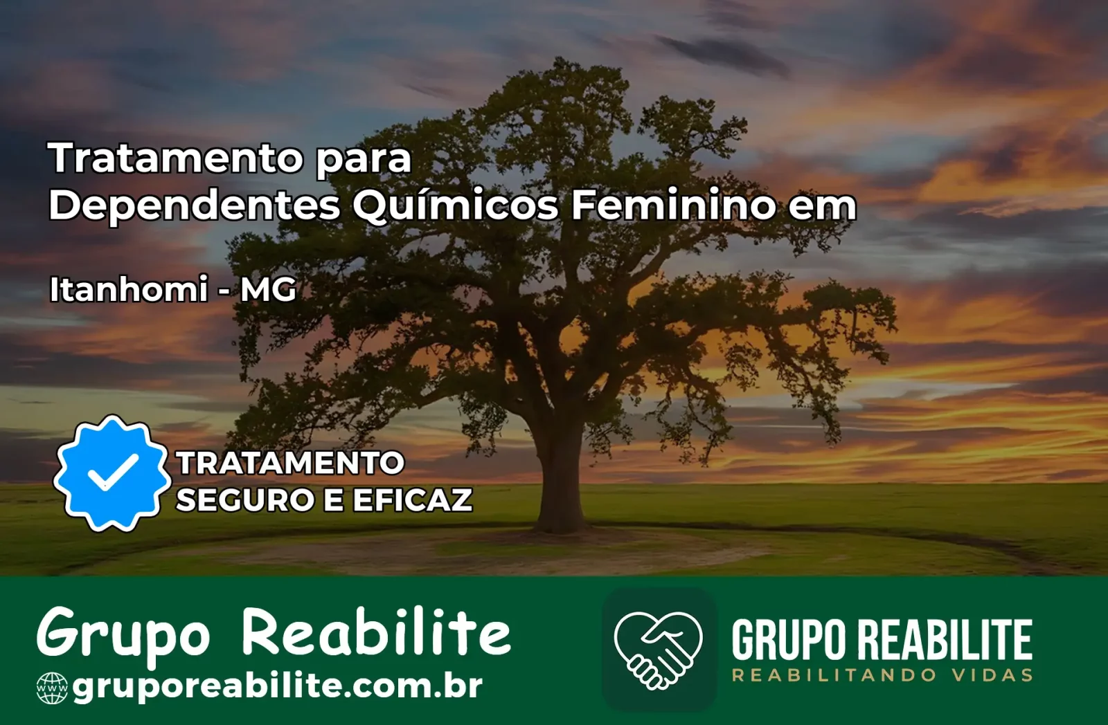 Tratamento para Dependentes Químicos Feminino em Itanhomi – MG