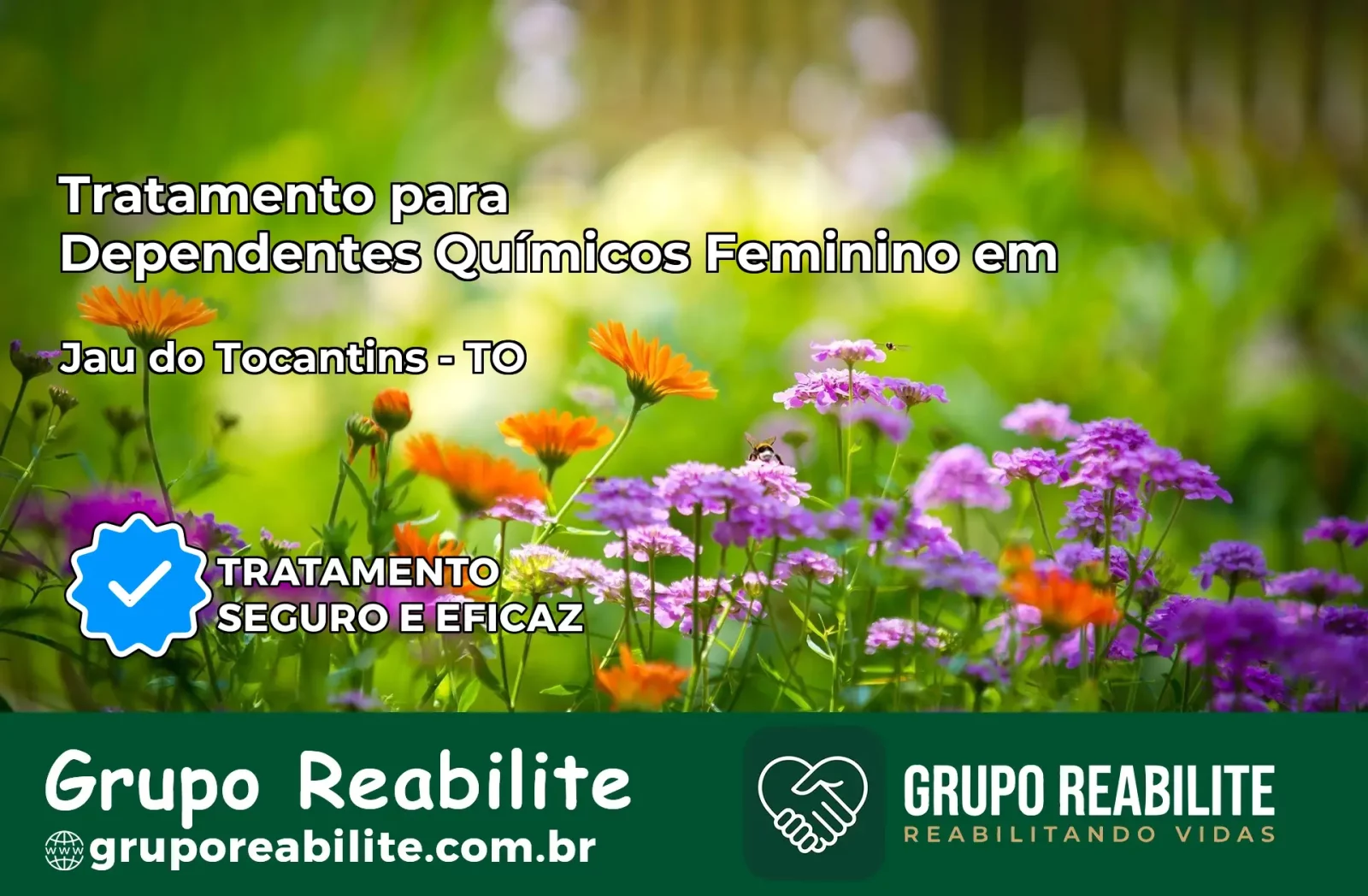 Tratamento para Dependentes Químicos Feminino em Jaú do Tocantins – TO