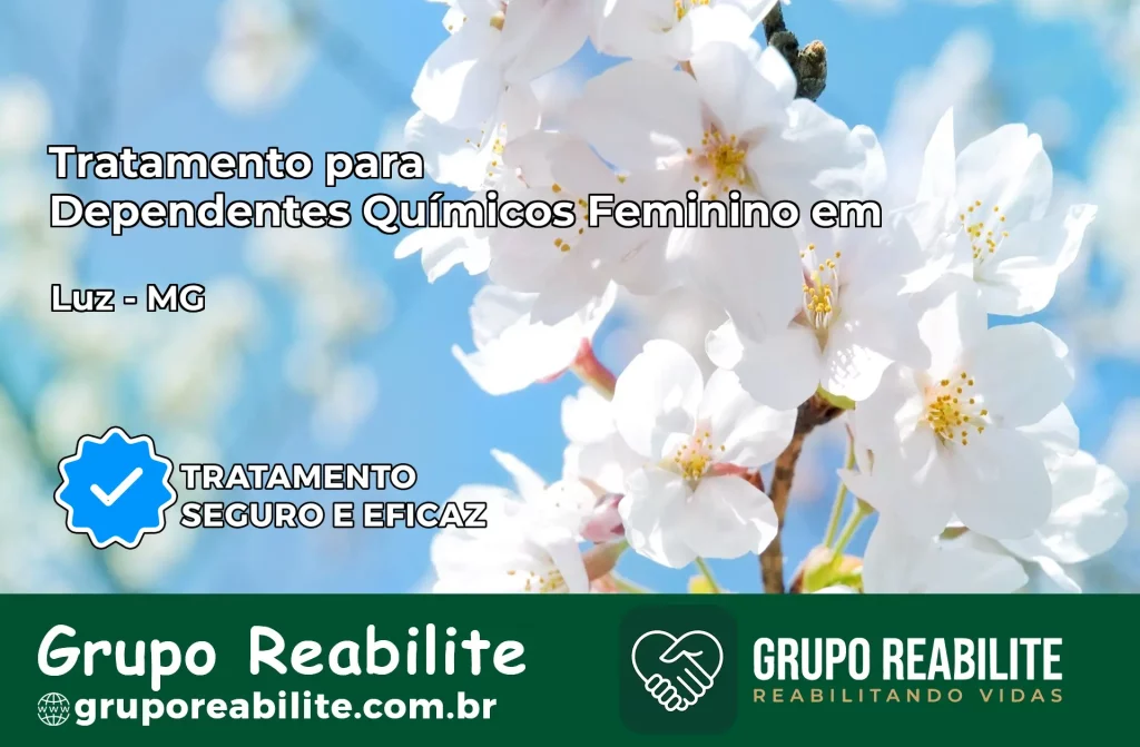 Tratamento para Dependentes Químicos Feminino em Luz – MG