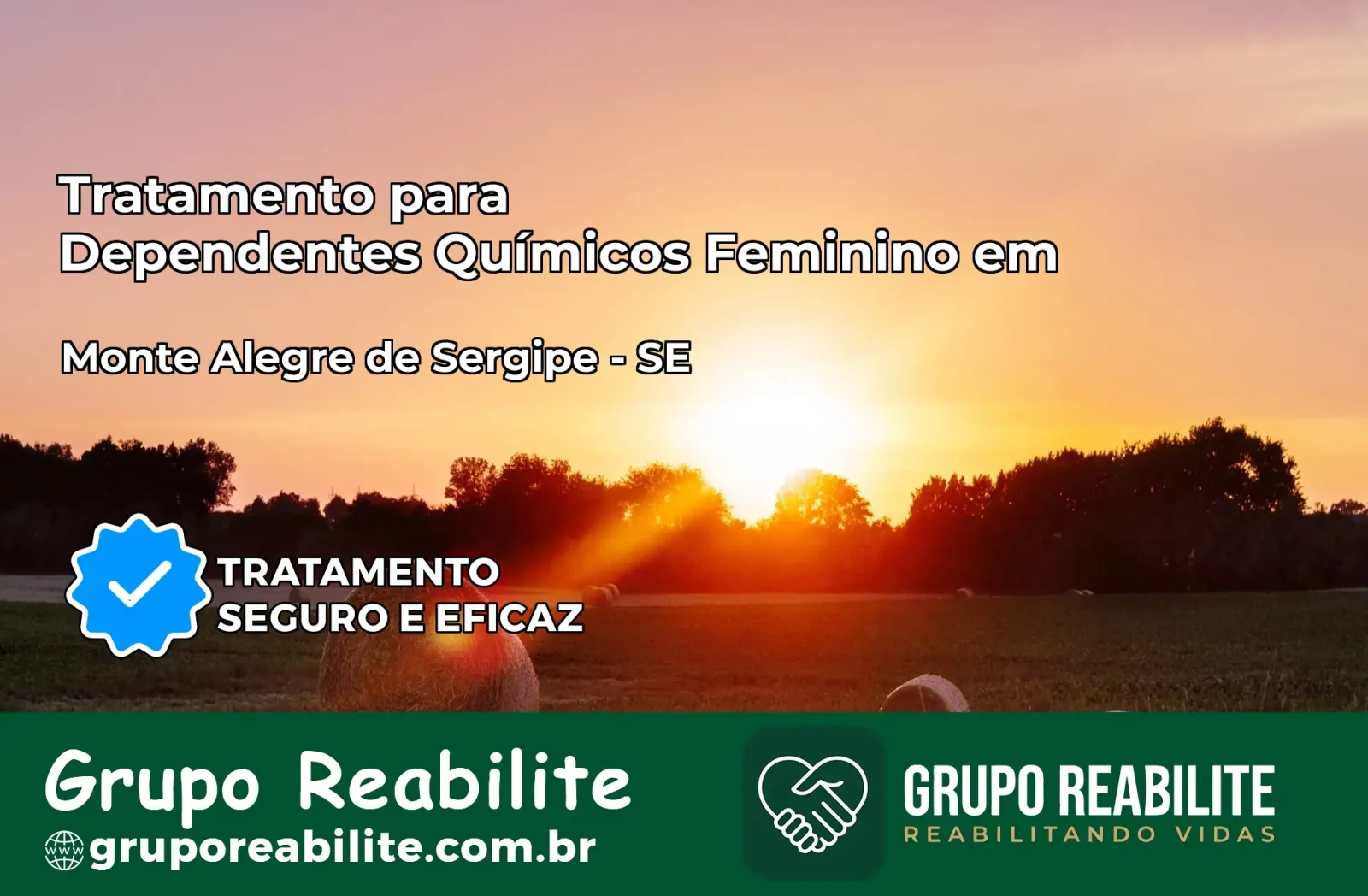 Tratamento para Dependentes Químicos Feminino em Monte Alegre de Sergipe – SE