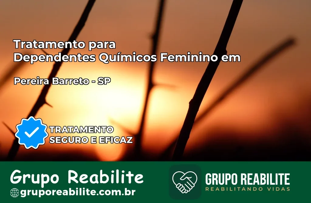 Tratamento para Dependentes Químicos Feminino em Pereira Barreto – SP