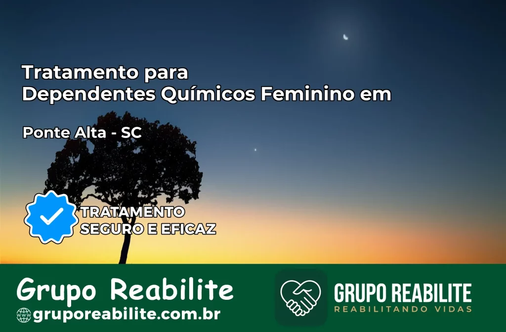 Tratamento para Dependentes Químicos Feminino em Ponte Alta – SC