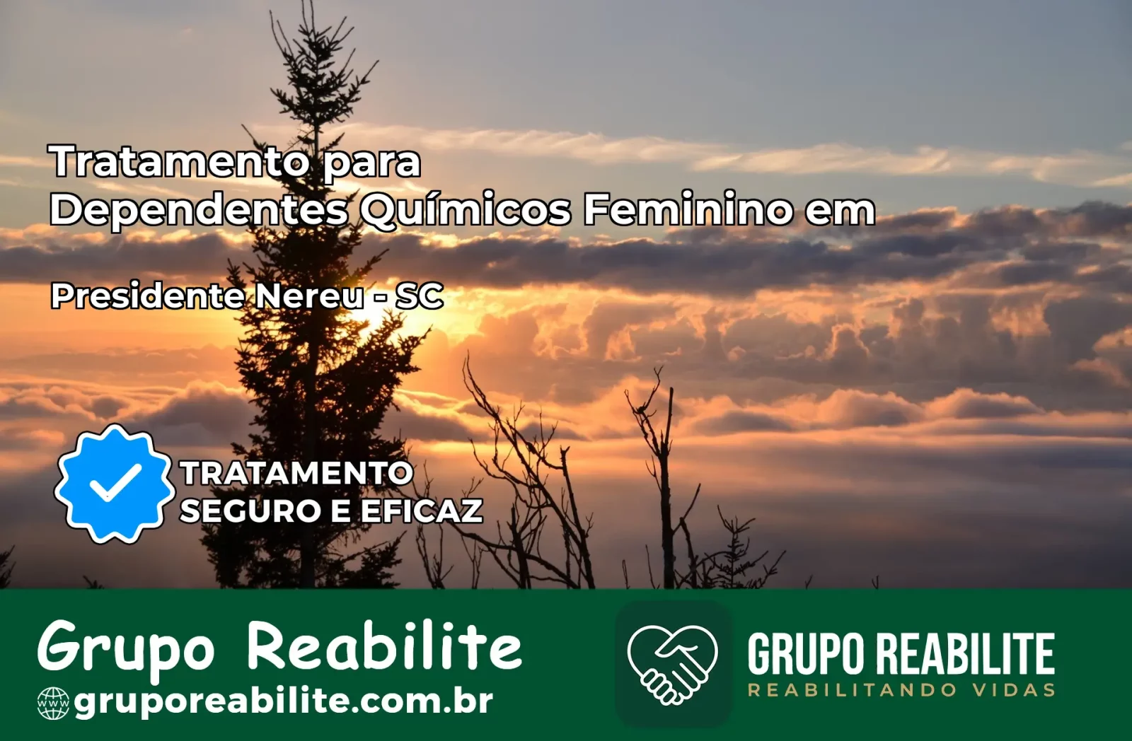 Tratamento para Dependentes Químicos Feminino em Presidente Nereu – SC
