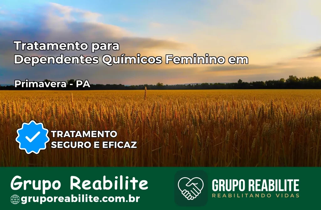Tratamento para Dependentes Químicos Feminino em Primavera – PA
