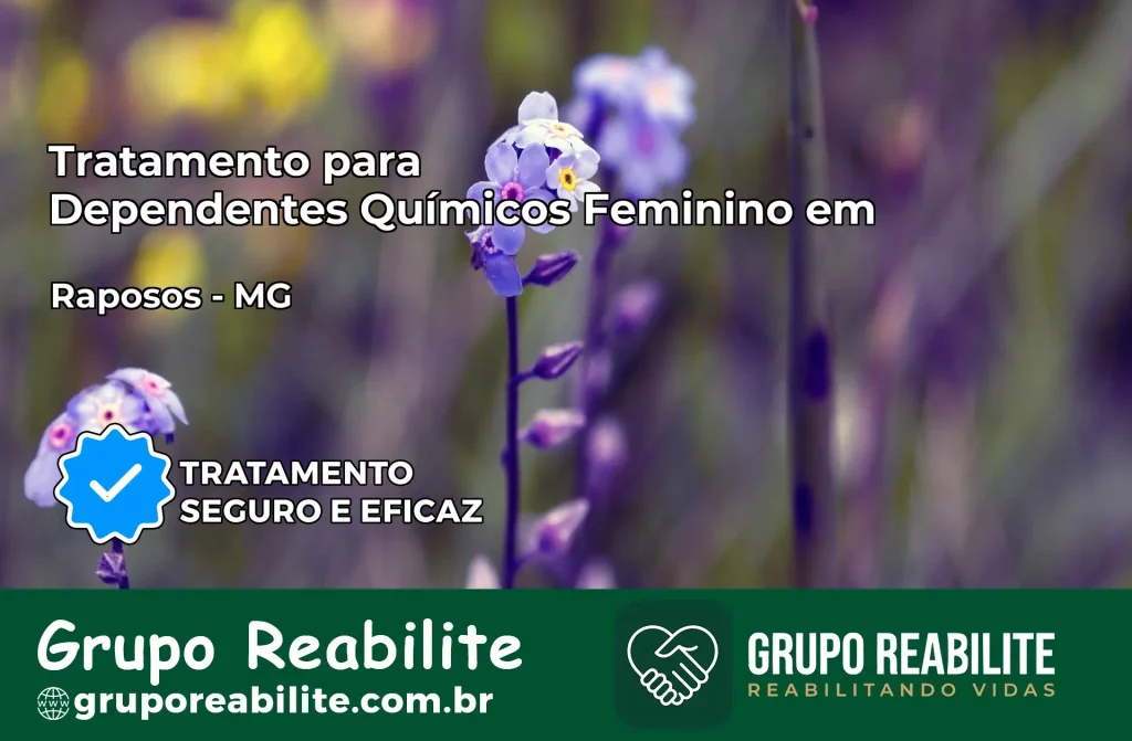 Tratamento para Dependentes Químicos Feminino em Raposos – MG
