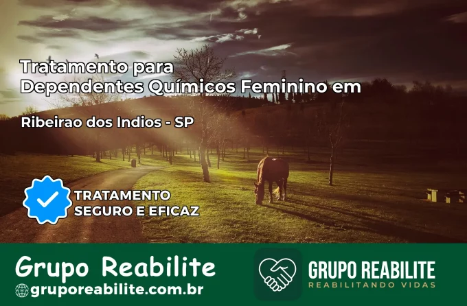 Tratamento para Dependentes Químicos Feminino em Ribeirão dos Índios – SP