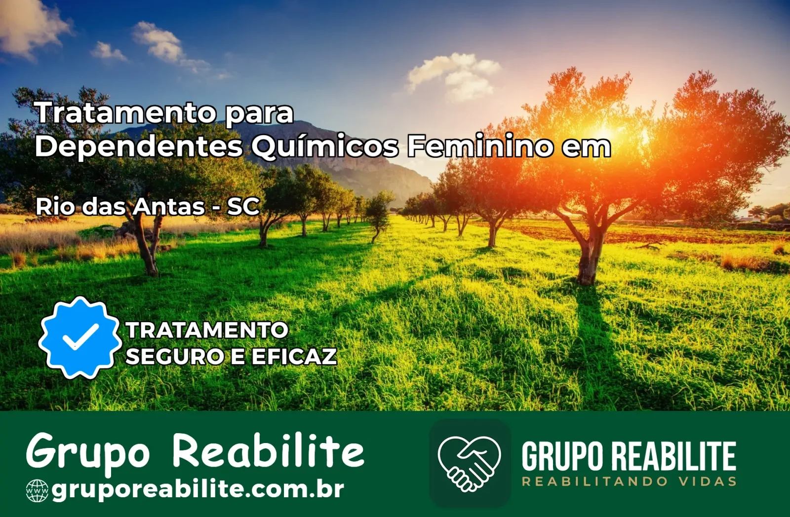 Tratamento para Dependentes Químicos Feminino em Rio das Antas – SC