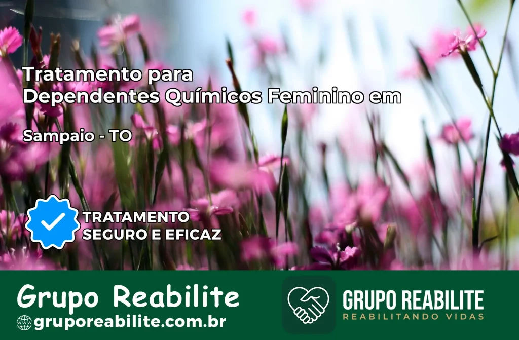 Tratamento para Dependentes Químicos Feminino em Sampaio – TO