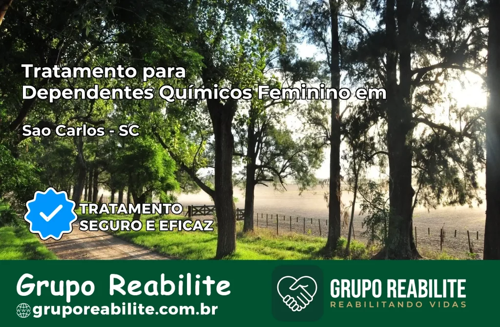 Tratamento para Dependentes Químicos Feminino em São Carlos – SC
