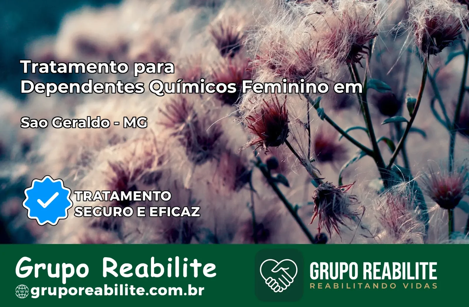 Tratamento para Dependentes Químicos Feminino em São Geraldo – MG