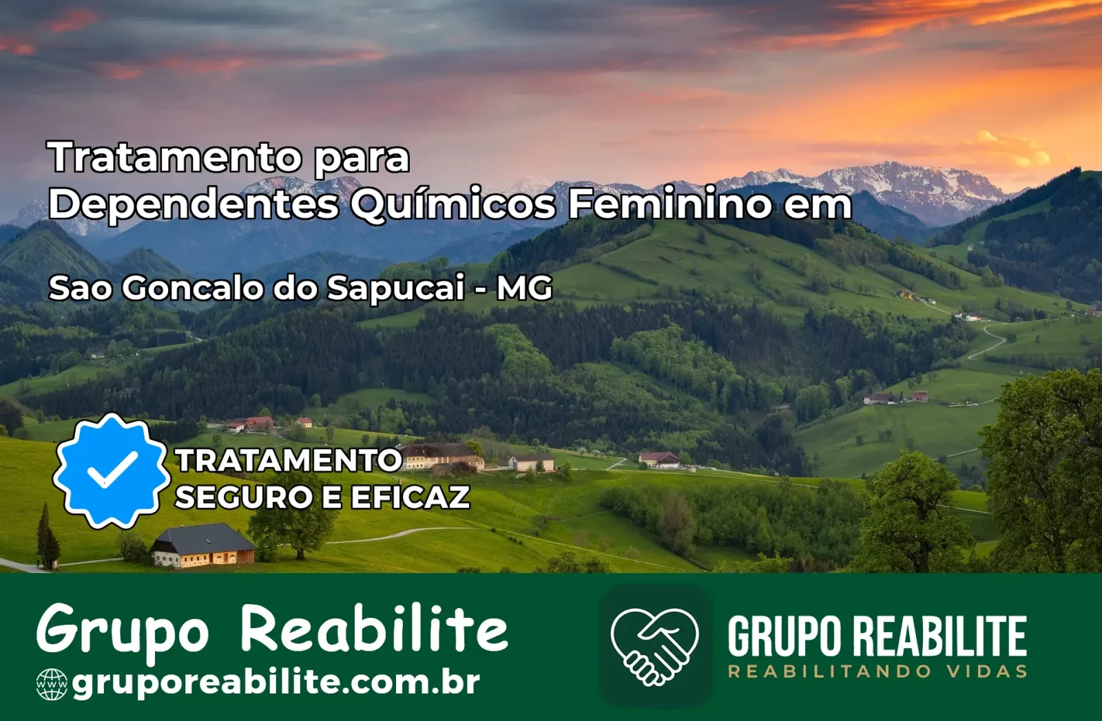 Tratamento para Dependentes Químicos Feminino em São Gonçalo do Sapucaí – MG