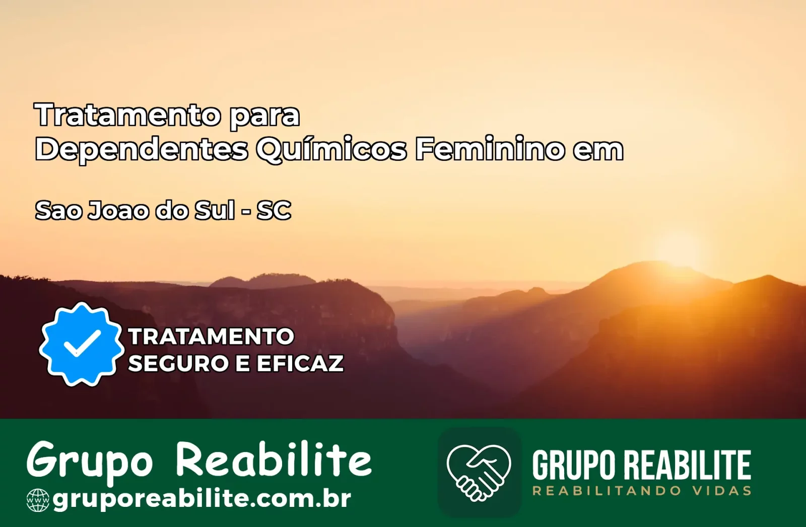 Tratamento para Dependentes Químicos Feminino em São João do Sul – SC