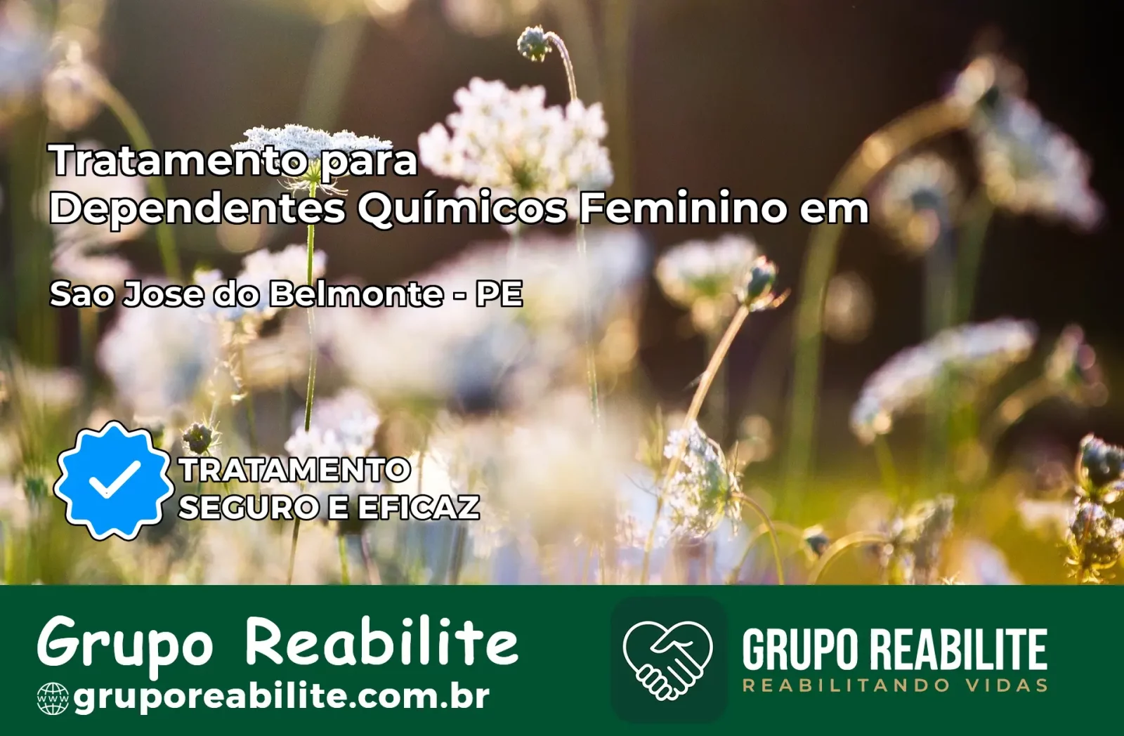 Tratamento para Dependentes Químicos Feminino em São José do Belmonte – PE
