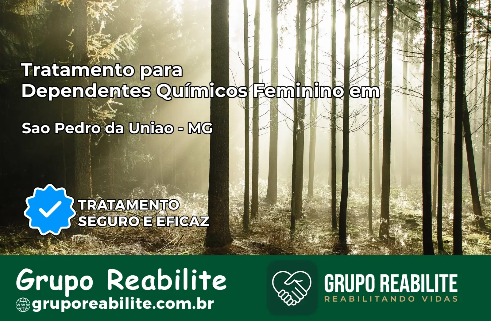 Tratamento para Dependentes Químicos Feminino em São Pedro da União – MG