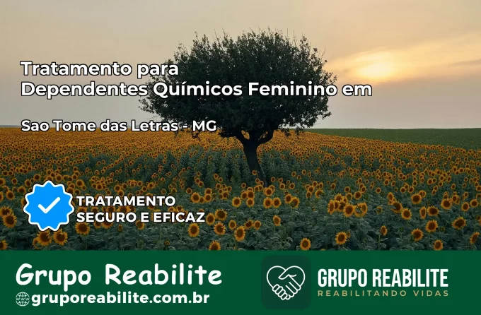 Tratamento para Dependentes Químicos Feminino em São Tomé das Letras – MG