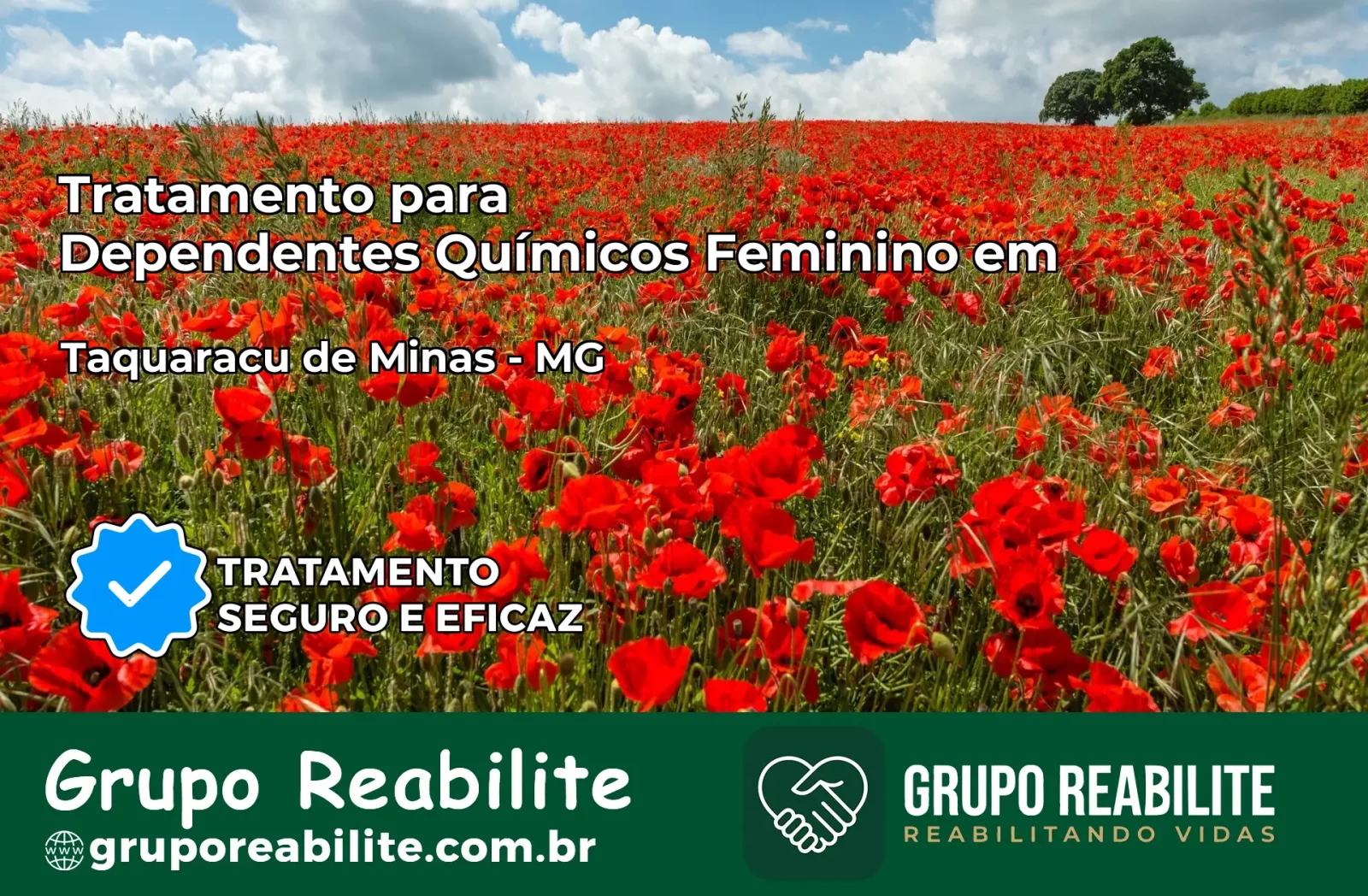 Tratamento para Dependentes Químicos Feminino em Taquaraçu de Minas – MG