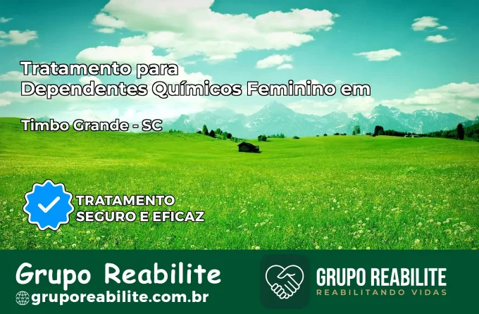 Tratamento para Dependentes Químicos Feminino em Timbó Grande – SC
