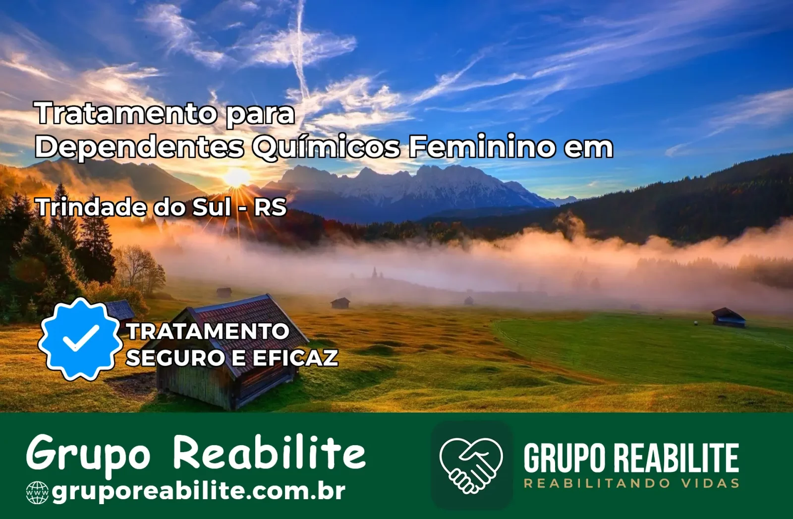 Tratamento para Dependentes Químicos Feminino em Trindade do Sul – RS