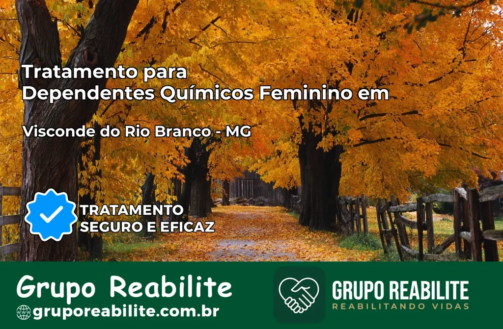 Tratamento para Dependentes Químicos Feminino em Visconde do Rio Branco – MG
